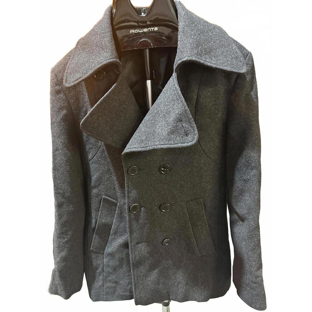 Shipley & Halmos Men’s Wool Peacoat Gray Size 38